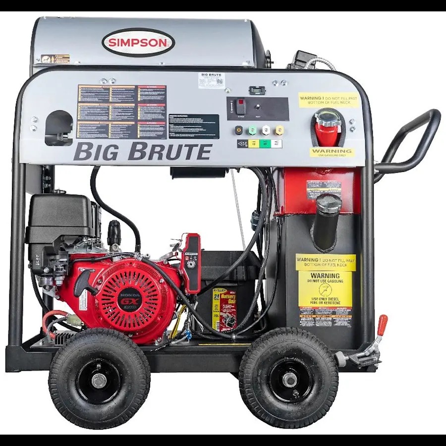 imgi_21_product2Fsimpson2Fsimpson-65106-5743830 Simpson BB65106 Big Brute Professional 4000 PSI (Gas-Hot Water) Pressure Washer - Image 1