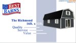 Best Barns Richmond 16 ft. x 32 ft. Wood Storage Building richmond1632 - Image 2